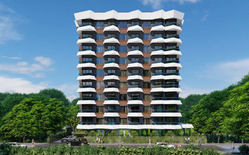 New residence apartments for sale in mahmutlar/alanya