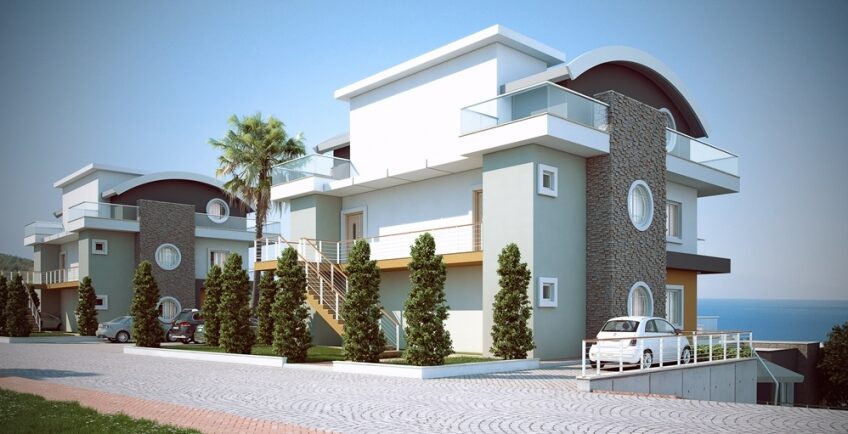 KIWI Sunset villa is a new residential complex located in Kargicak Alanya.