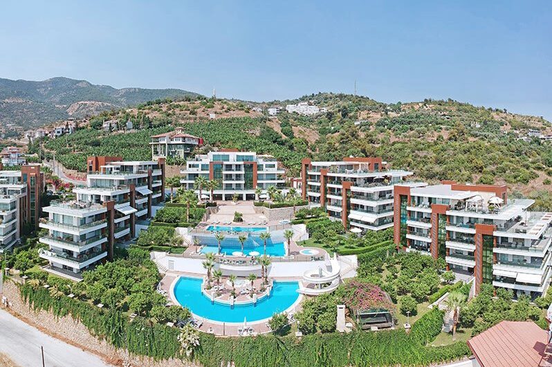 Fully furnished residence apartment for sale in Alanya/Çikcilli