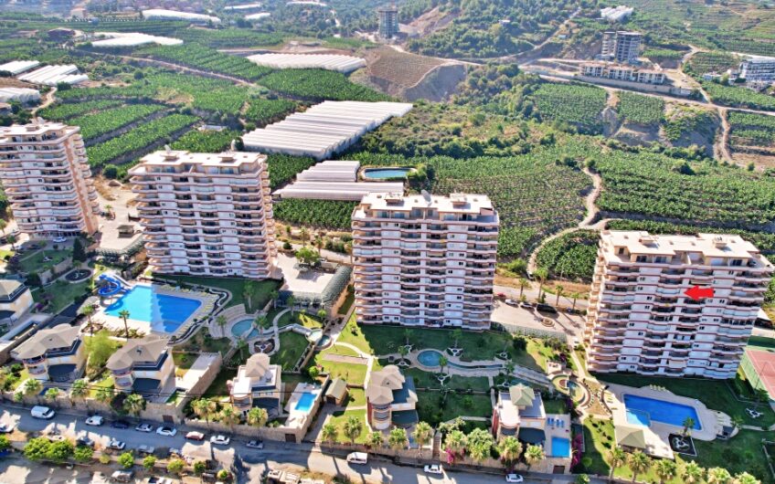 Komplett möblierte Residenzwohnung zum Verkauf in Alanya/Mahmutlar