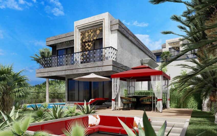 Luxury detached villa for sale in zero project in alanya/kargicak