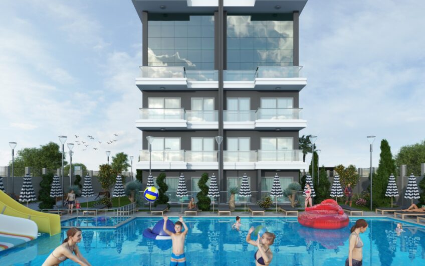 New project in Kestel just 150 m from the sea