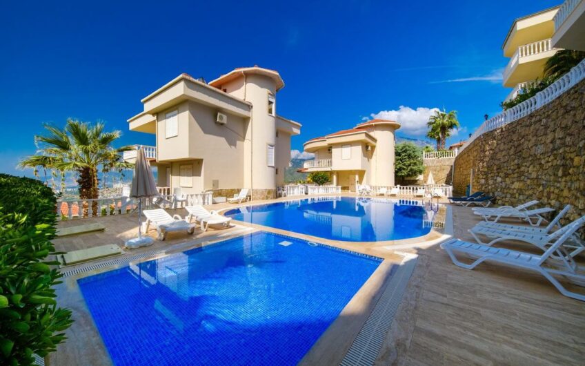 Fully furnished detached villa for sale in kargıcak/alanya