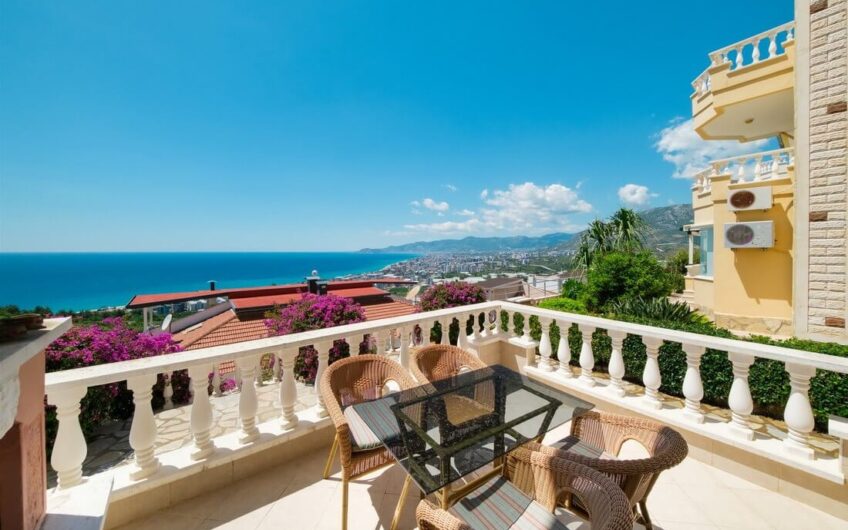 Fully furnished twin villa  for sale in kargıcak/alanya