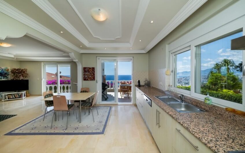 Fully furnished twin villa  for sale in kargıcak/alanya