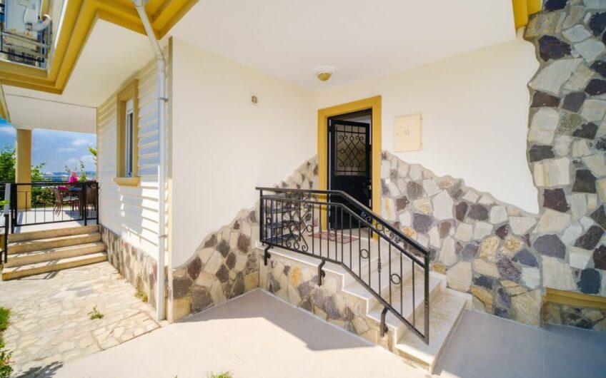 fully furnished semi-detached villa in konaklı/alanya