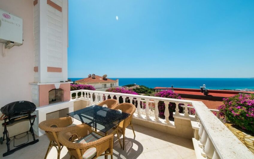 Fully furnished twin villa  for sale in kargıcak/alanya
