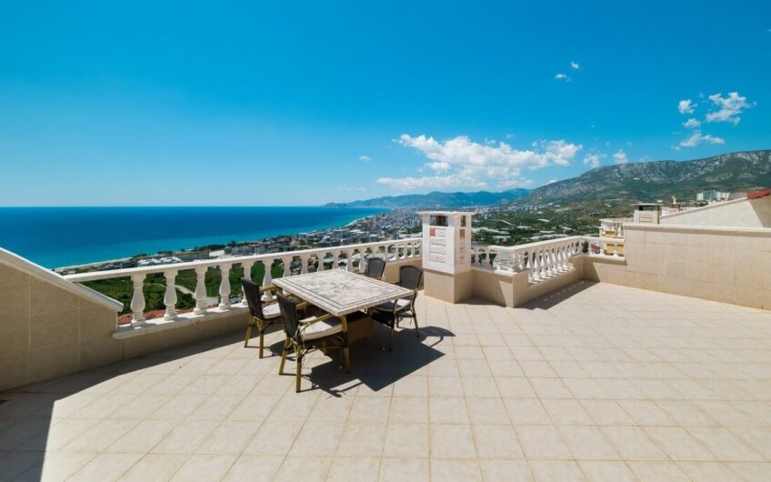 Fully furnished twin villa  for sale in kargıcak/alanya