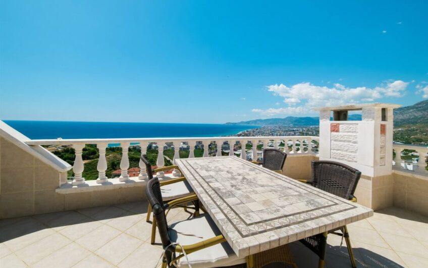 Fully furnished twin villa  for sale in kargıcak/alanya