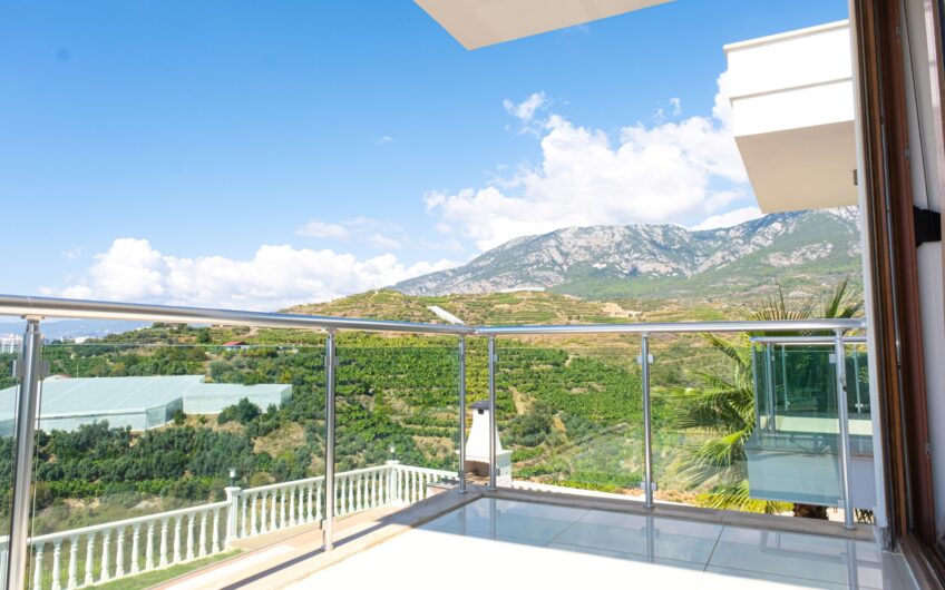 fully furnished detached villa with pool for sale kargicak/alanya