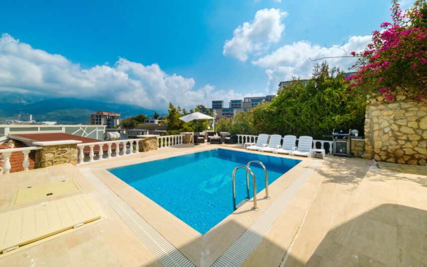 (English) fully furnished detached villa with pool for sale in kargıcak/alanya